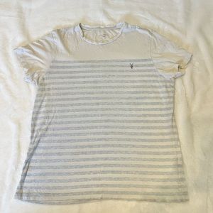 Allsaints Lightweight Tee Blue Stripe